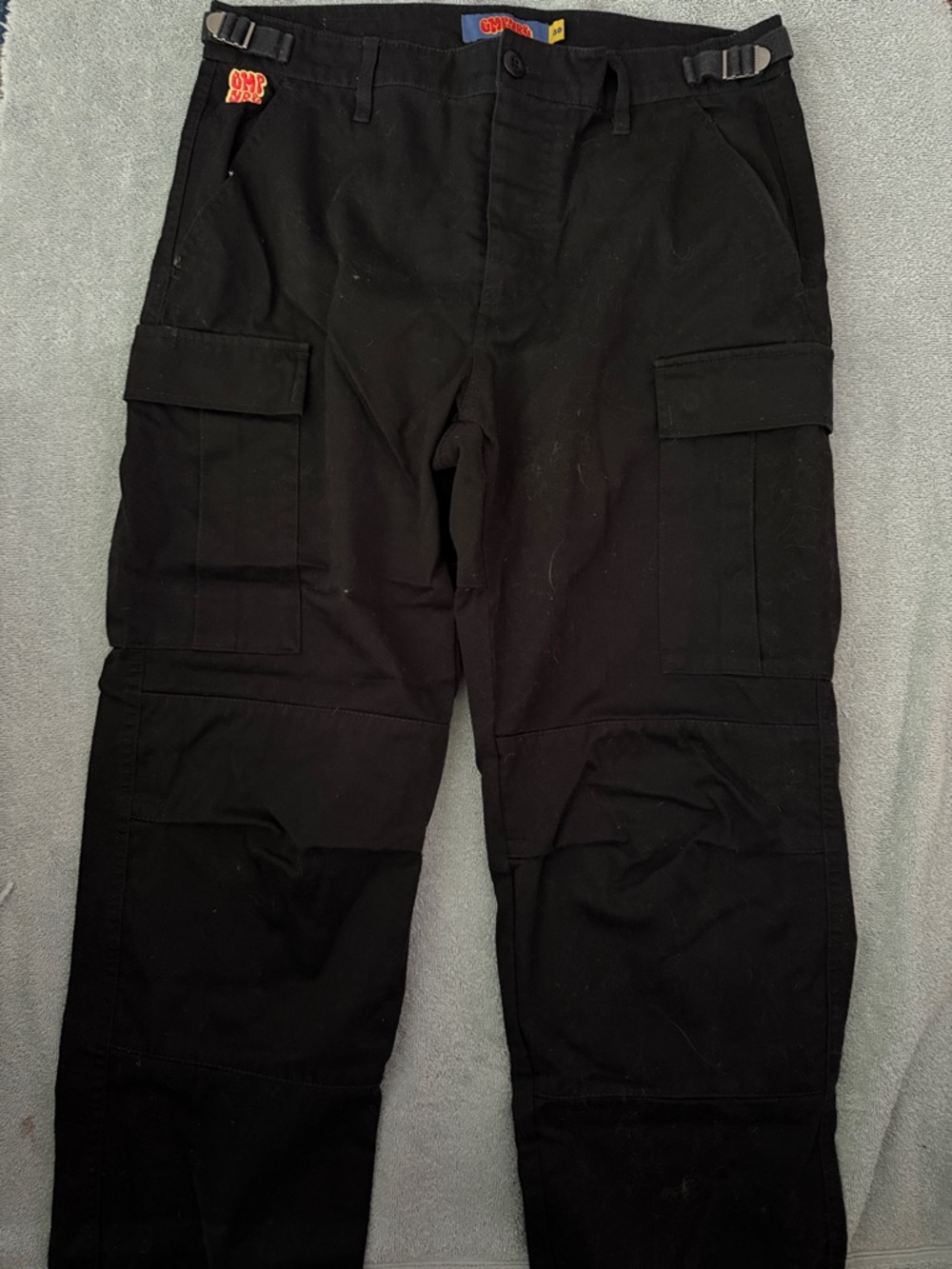 Empyre Black Men's Cargo Pants with Waist Tabs